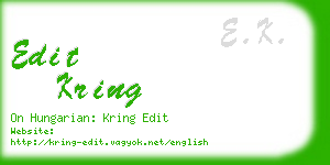 edit kring business card